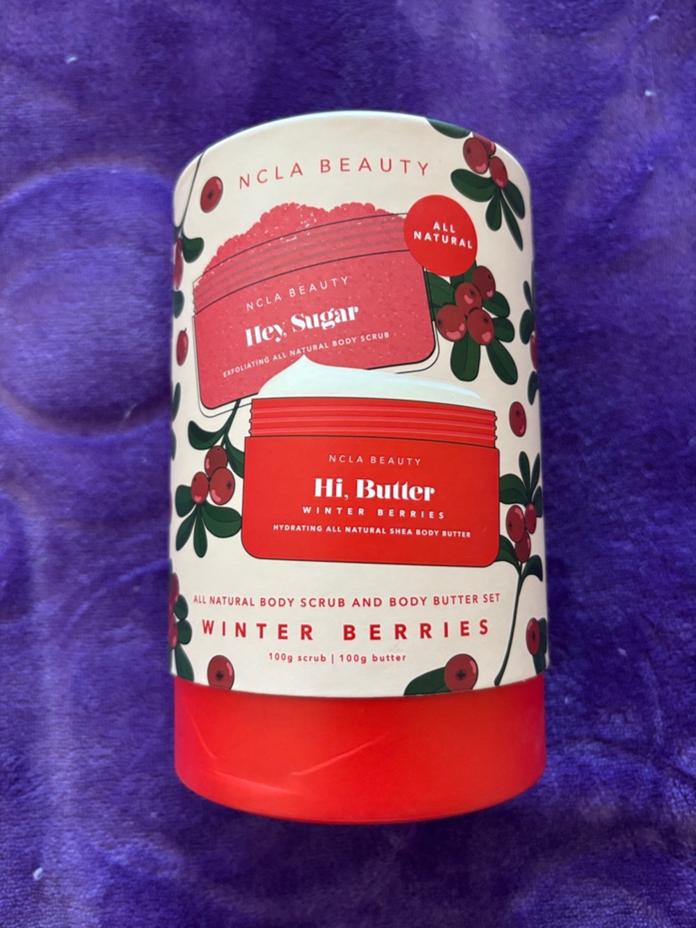 NCLA beauty Hi, Butter & Hey, Sugar Winter Berries Body Set